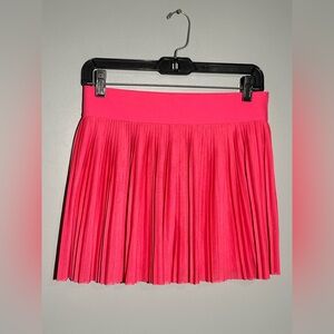 Vibrant Pink Pleated Skirt